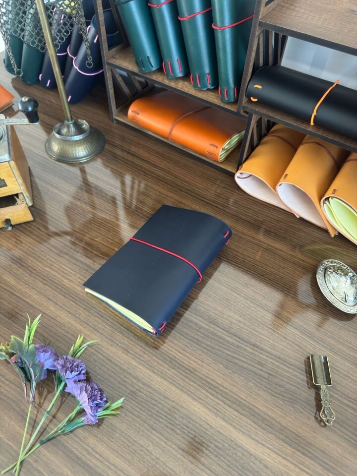 Deri ajanda defter kılıfı
