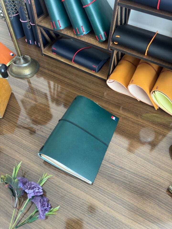Deri ajanda defter kılıfı